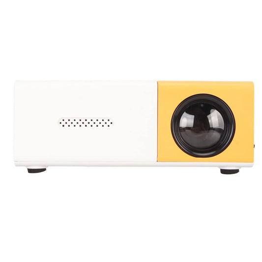 Portable Mini Projector Yellow | Full HD 1080P Support | LED Home Theater | HDMI USB AV Compatible